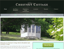 Tablet Screenshot of chestnutcottagebandb.com